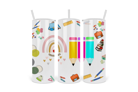 Back to School Tumbler Sublimation PNG