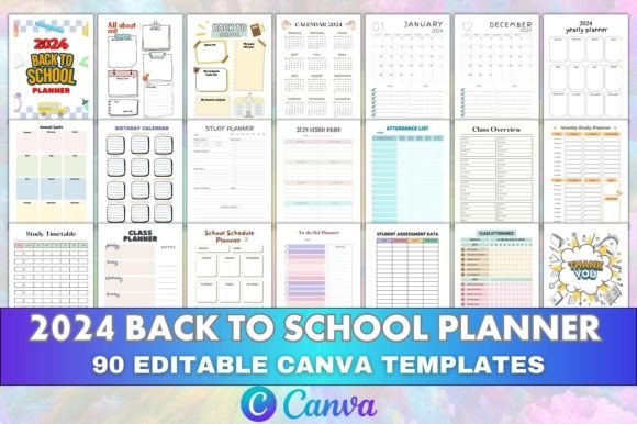Editable Back to School Planner 2024 KDP: Your All-in-One Academic & Teaching Companion