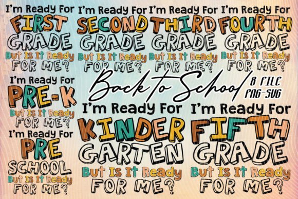 I'm Ready for School Back to School SVG