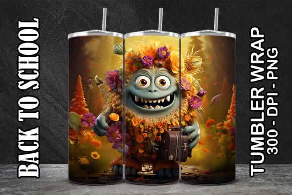 Monster Back to School Tumbler 1