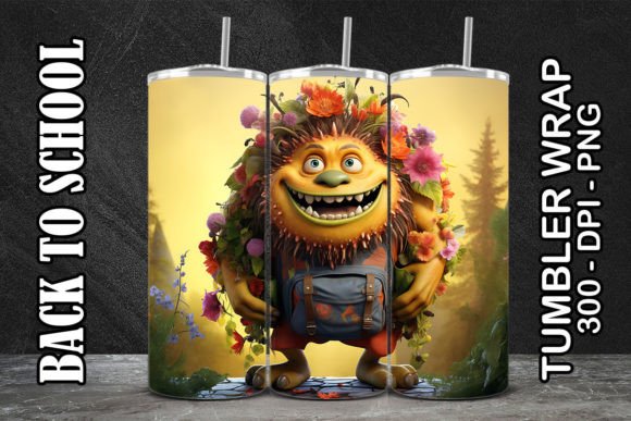 Monster Back to School Tumbler 2