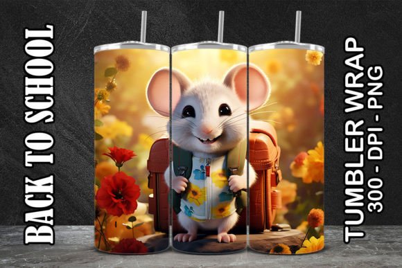 Mouse Back to School Tumbler 3
