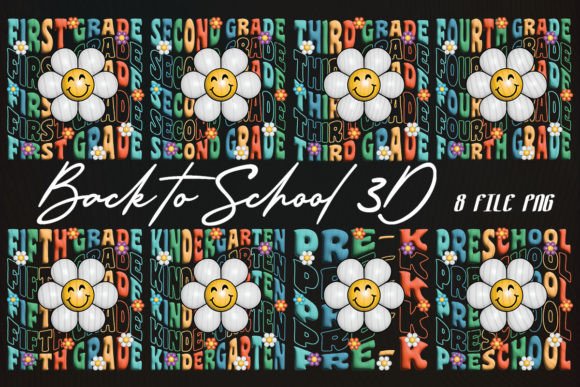 Retro Class 3D Back to School T-Shirt