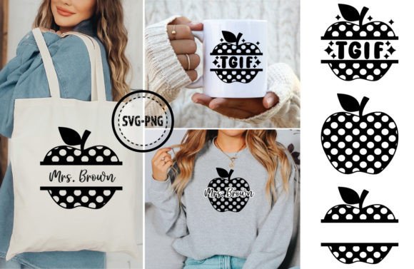 Teacher Apple SVG for Back to School & TGIF