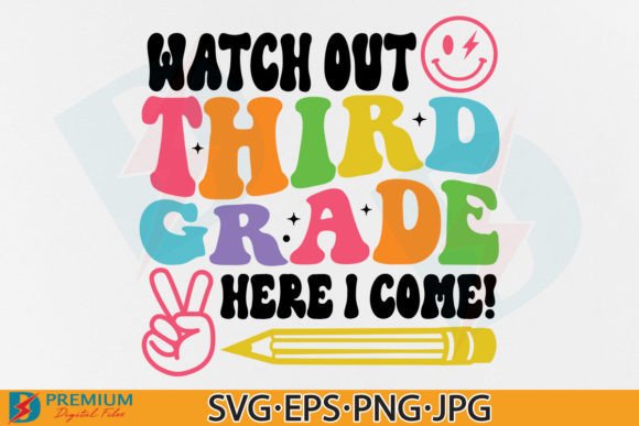 Third Grade SVG & 3rd Back to School PNG